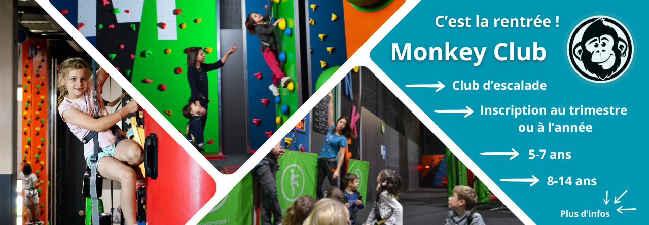 Club escalade cours enfants prof sport rentrée