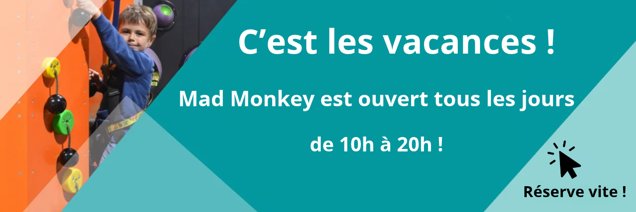 bannière site web vacances toussaint Club escalade cours enfants prof sport rentrée